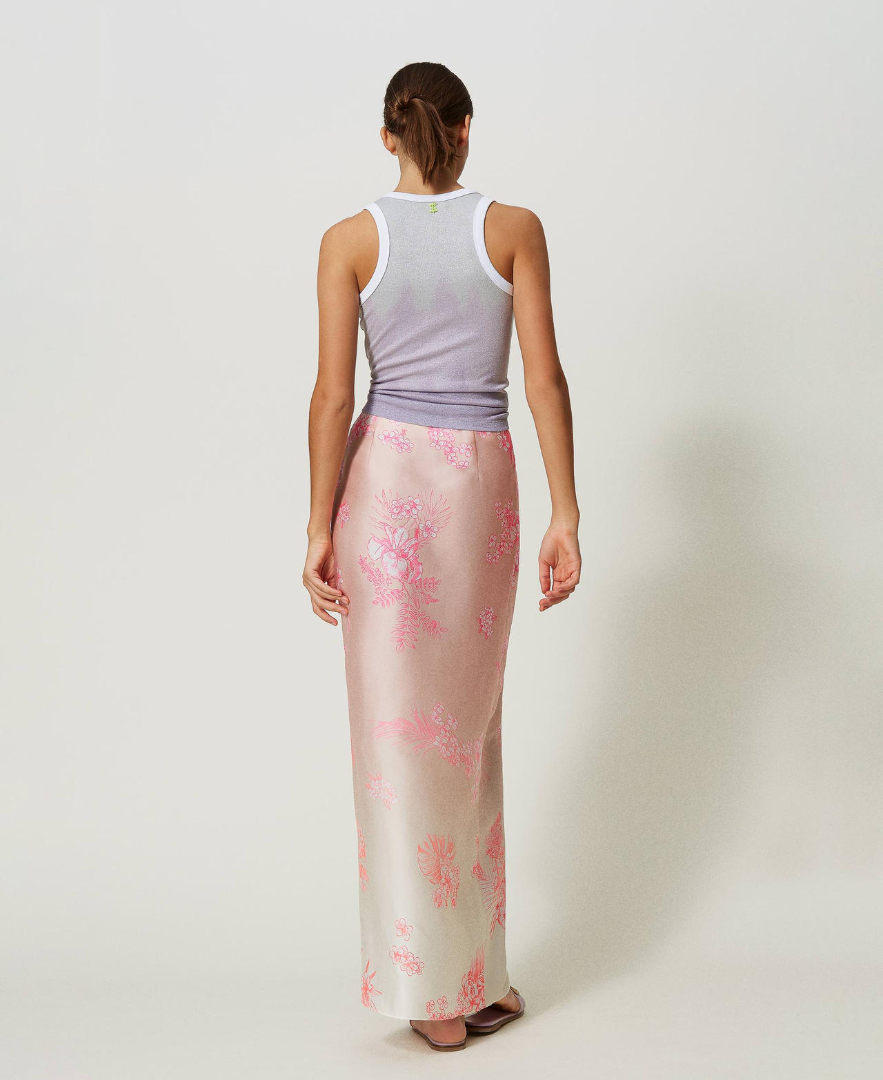 ロングスカート新作【Rose Frantz】Cut Out Satin Long Skirt ロングスカート新作【Rose Frantz】Cut Out Satin Long Skirt
