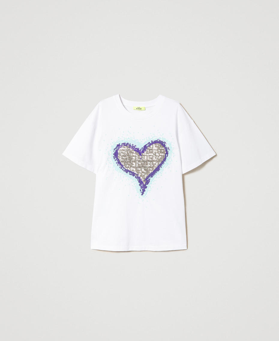 T-shirt oversize MYFO avec motif et sequins