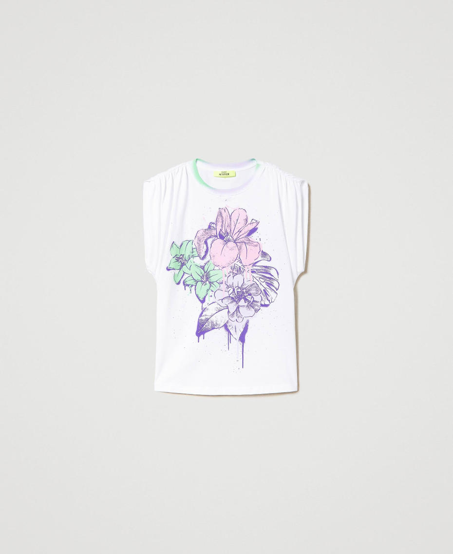 T-shirt oversize MYFO avec imprimé floral