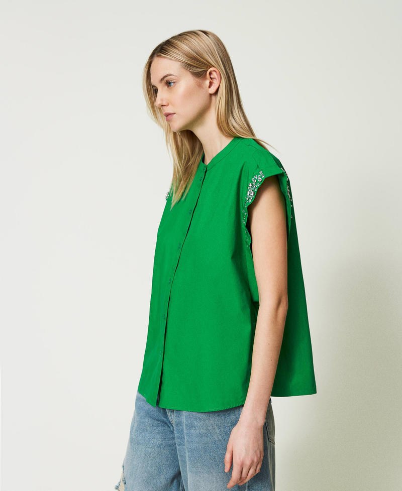 Fendi Camicia rosa in popeline con logo JFC107-AQSI