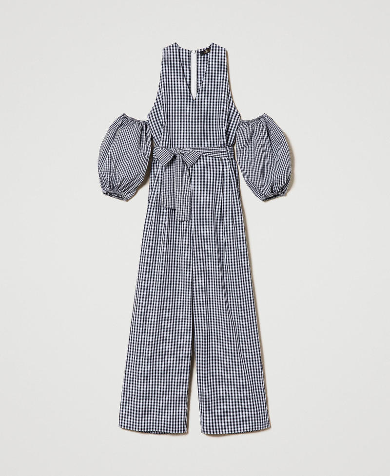 Combinaison en Vichy avec manches ballon