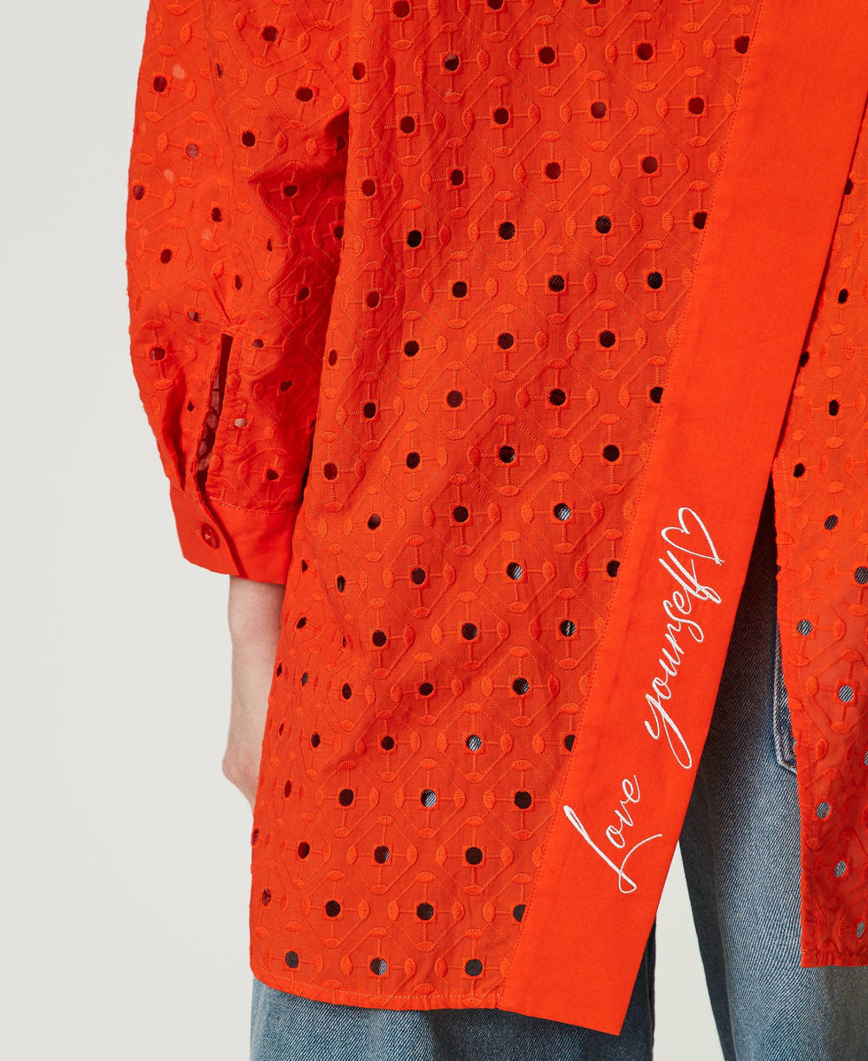 Maxi broderie anglaise shirt