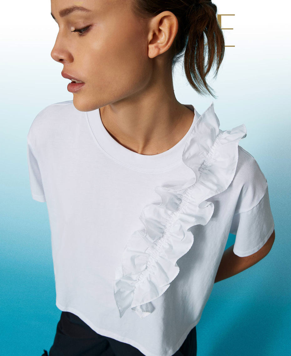 T-shirt regular avec volant