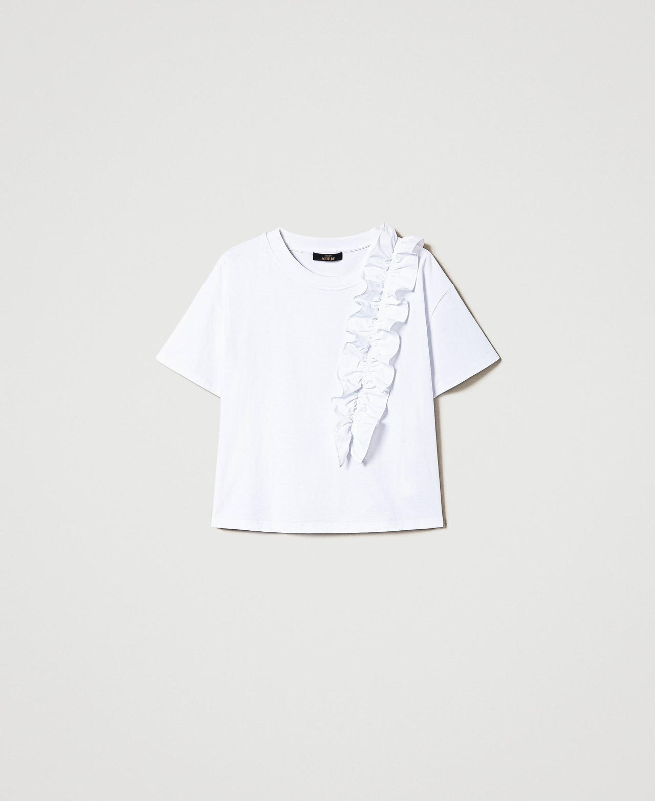 T-shirt regular avec volant