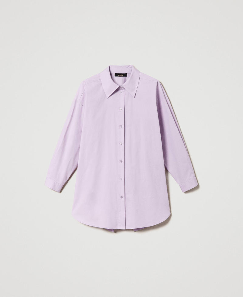 Chemise en popeline avec broderie