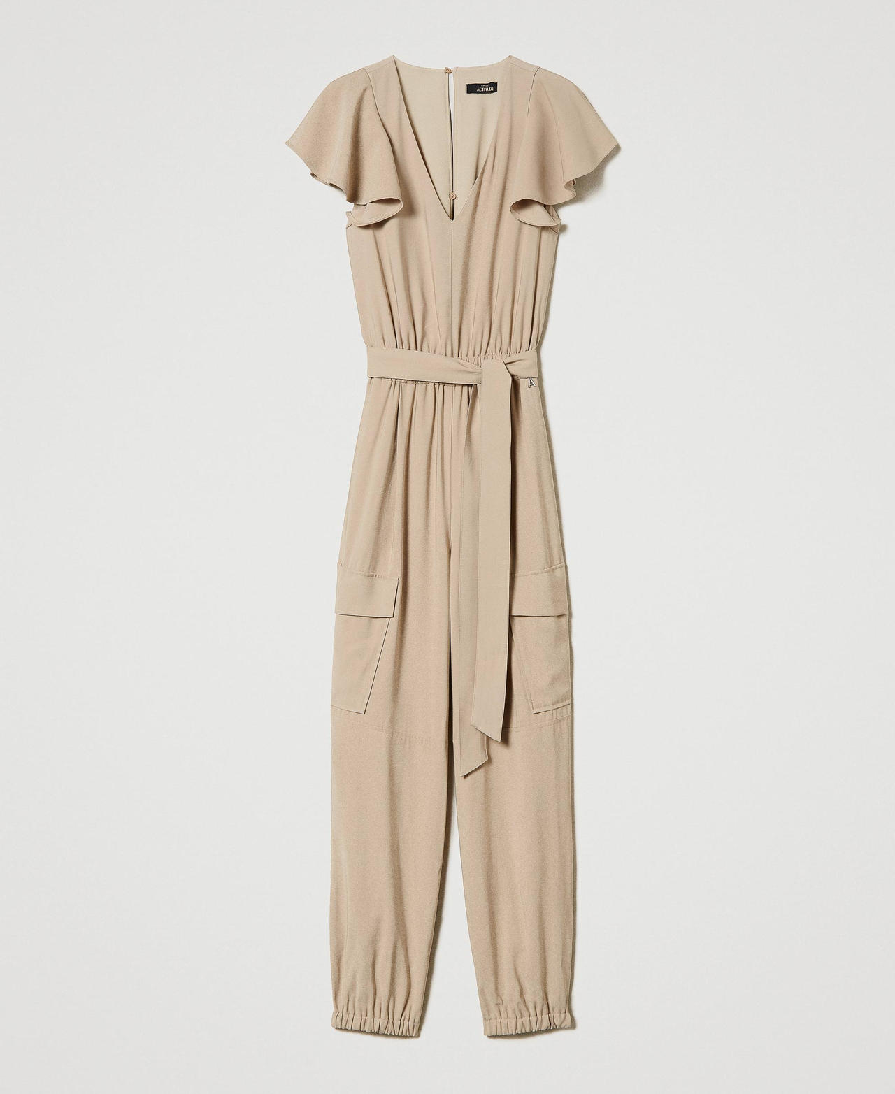 Cargo jumpsuit with belt “Medal Bronze” Brown Woman 241AT2113_11515_0S