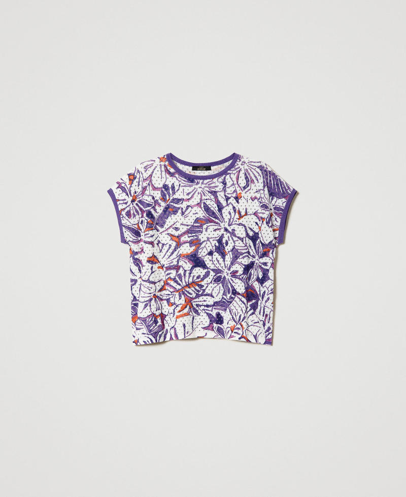 Printed boxy jumper