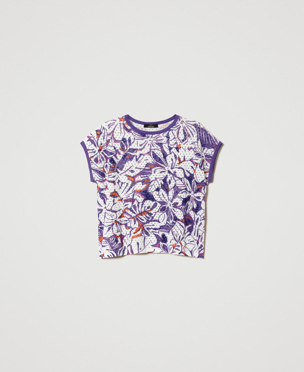 Printed boxy jumper