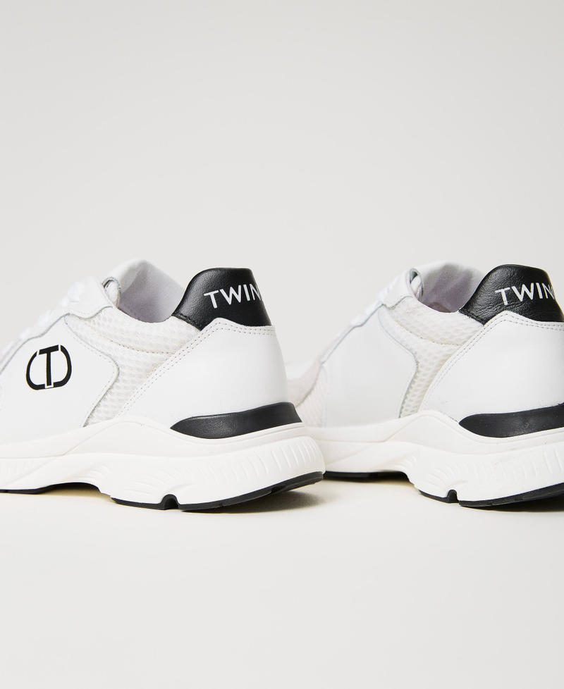 Sneakers running con Oval T Blanco "Lucent White" Niña 241GCJ092-03