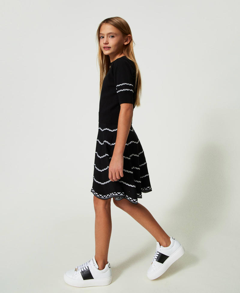 Baskets en cuir avec logo