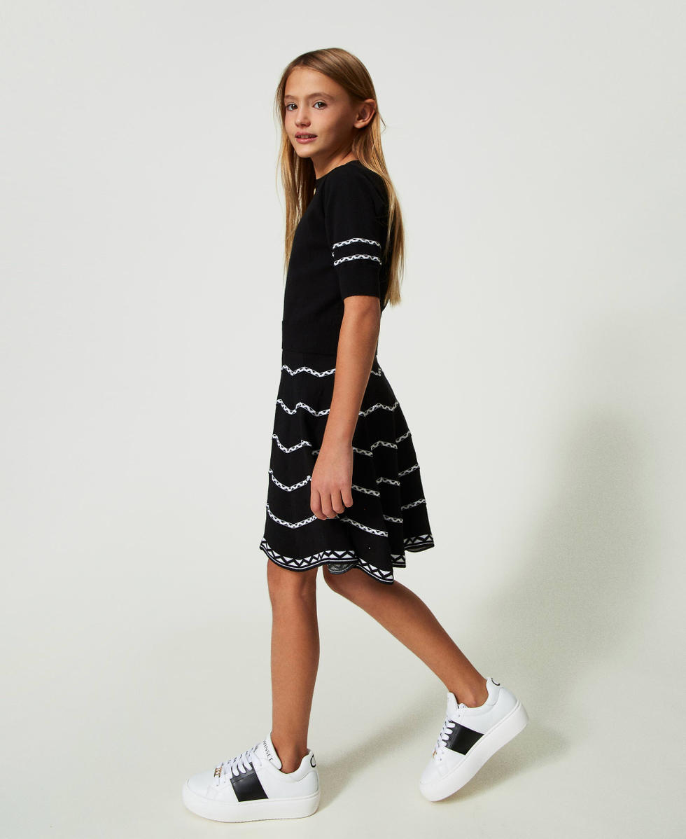 Skater dress store with trainers