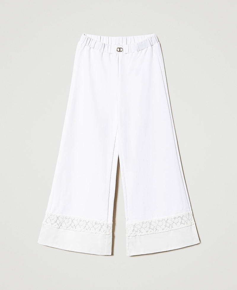 Lace palazzo trousers