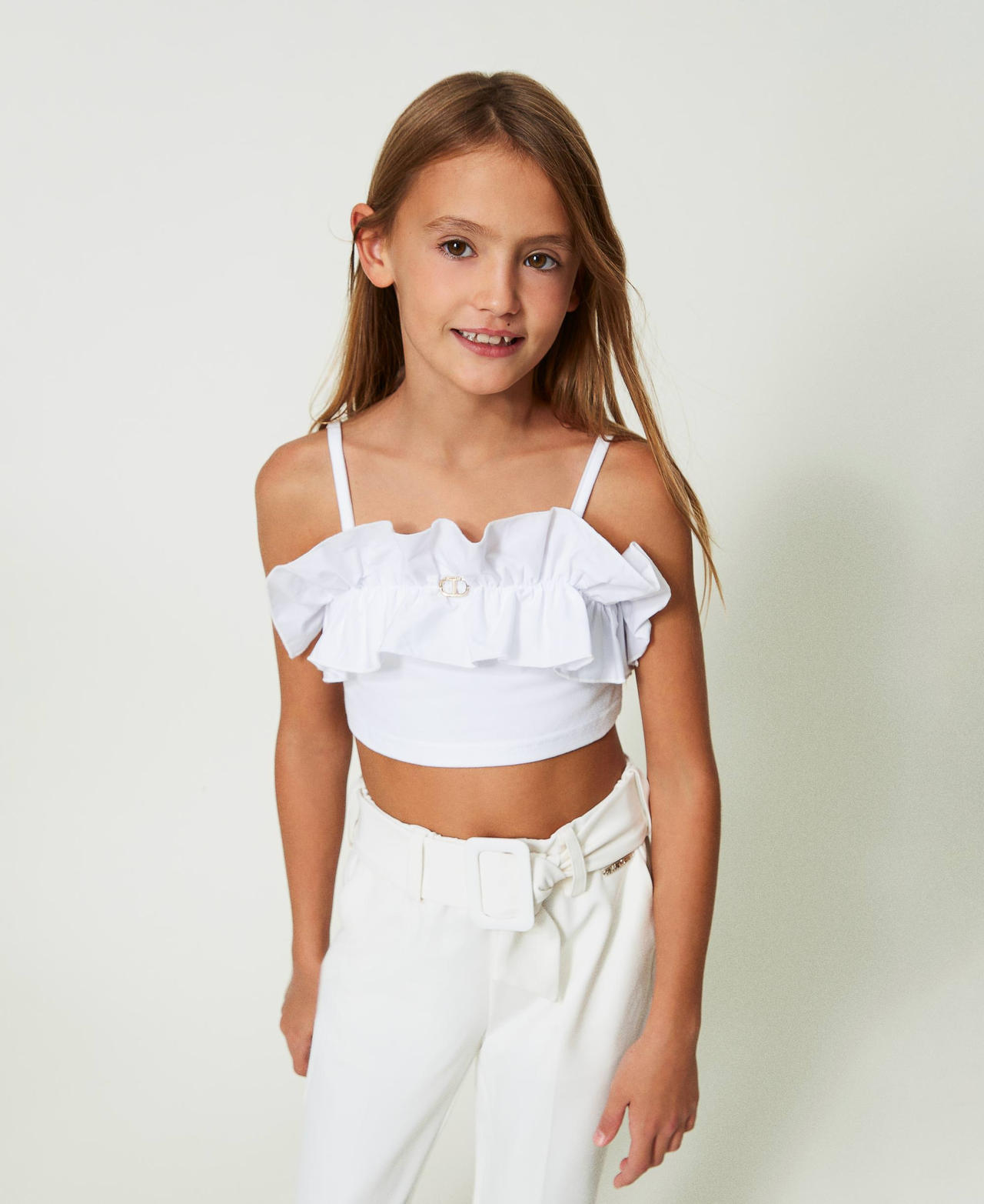 PATPAT Costume Bambina 3 Pezzi Bikini - Top Ragazza, Slip Mare Bambina