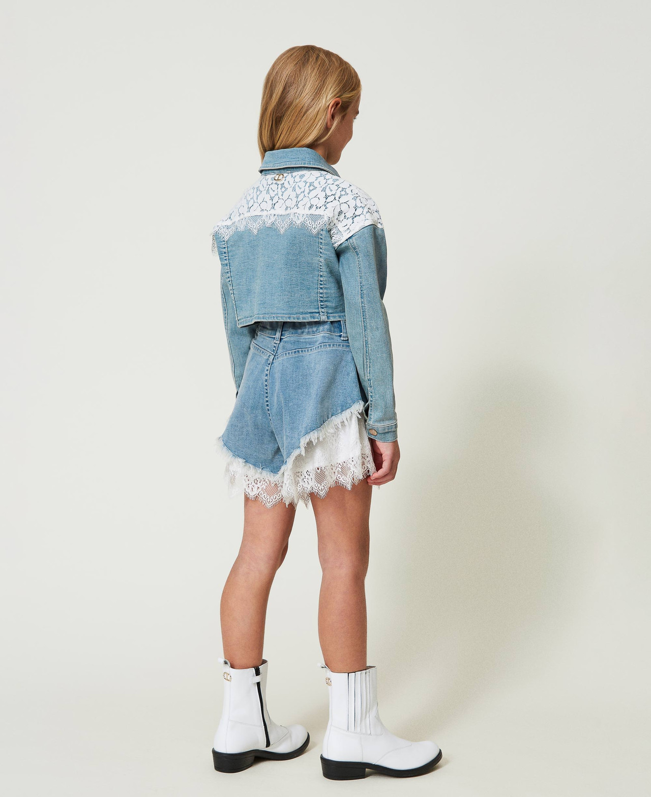 Blouson En Jean Bleu Enfant – Taille 8 Ans – Marque In Extenso – Occasion Très Bon état