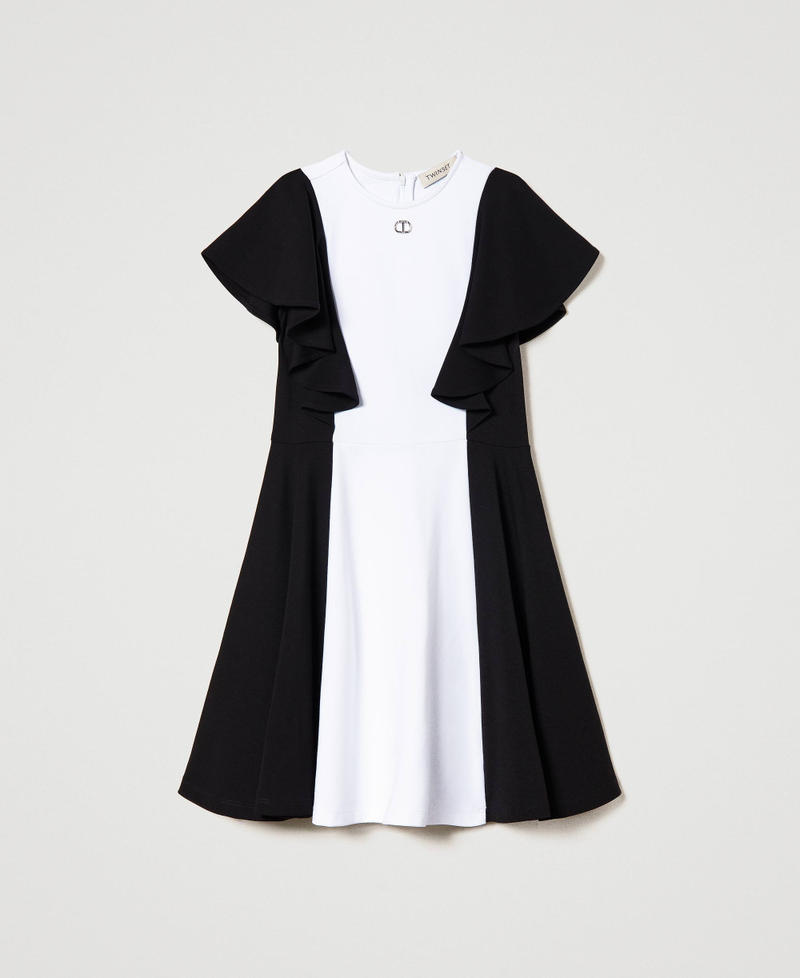 Robe courte avec manches volantées
