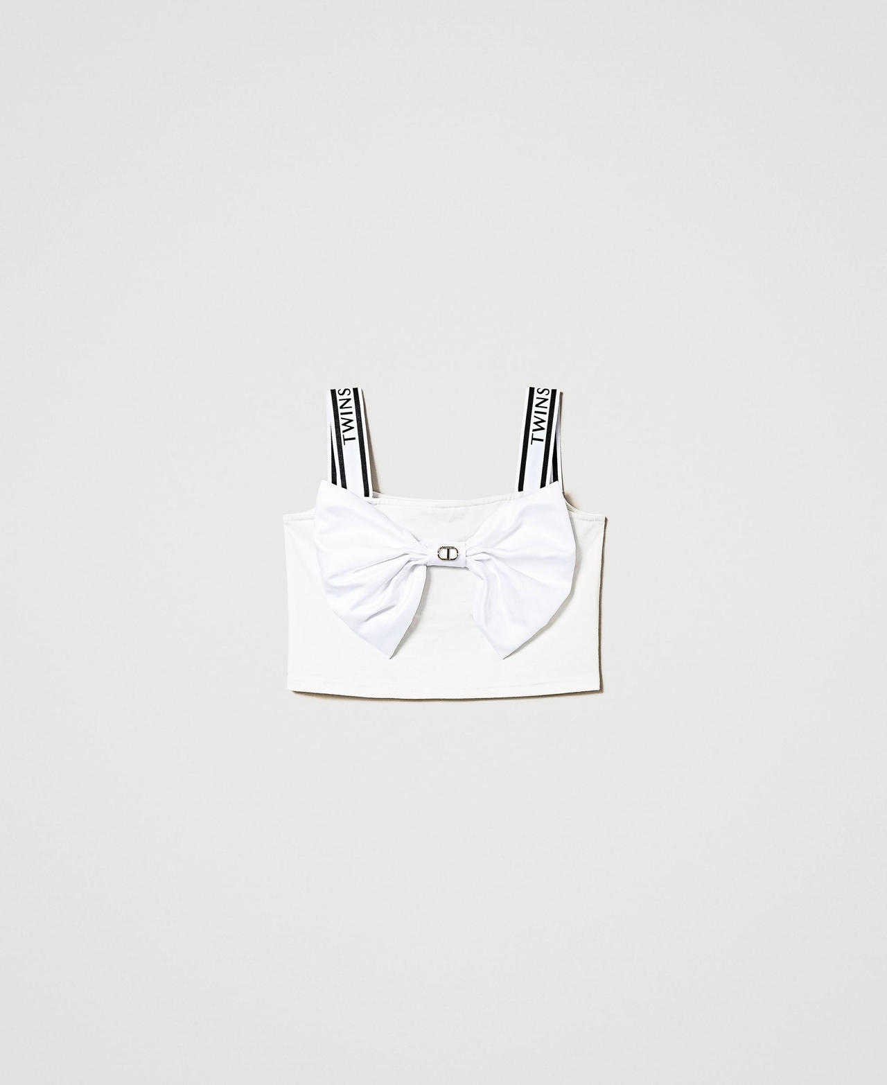 Cropped top with bow
