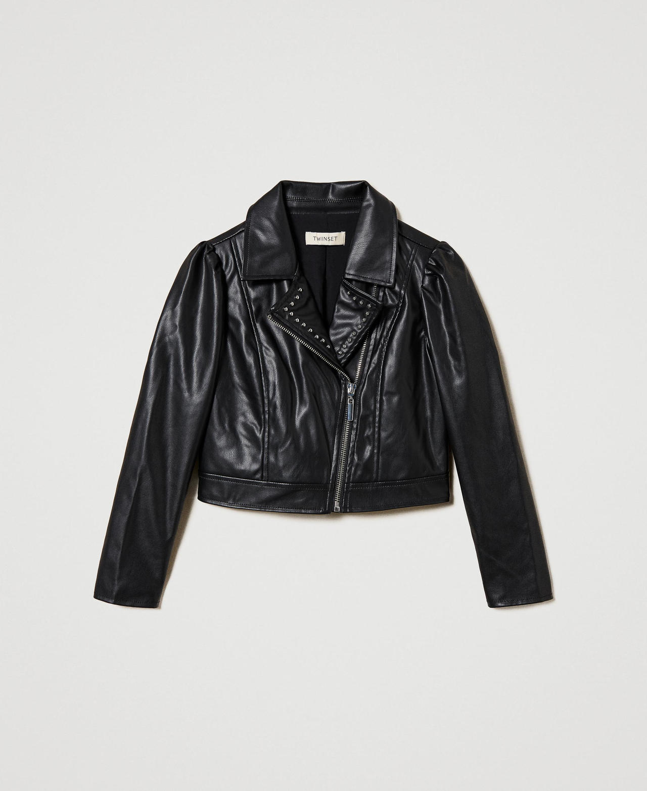Blouson perfecto effet cuir avec clous