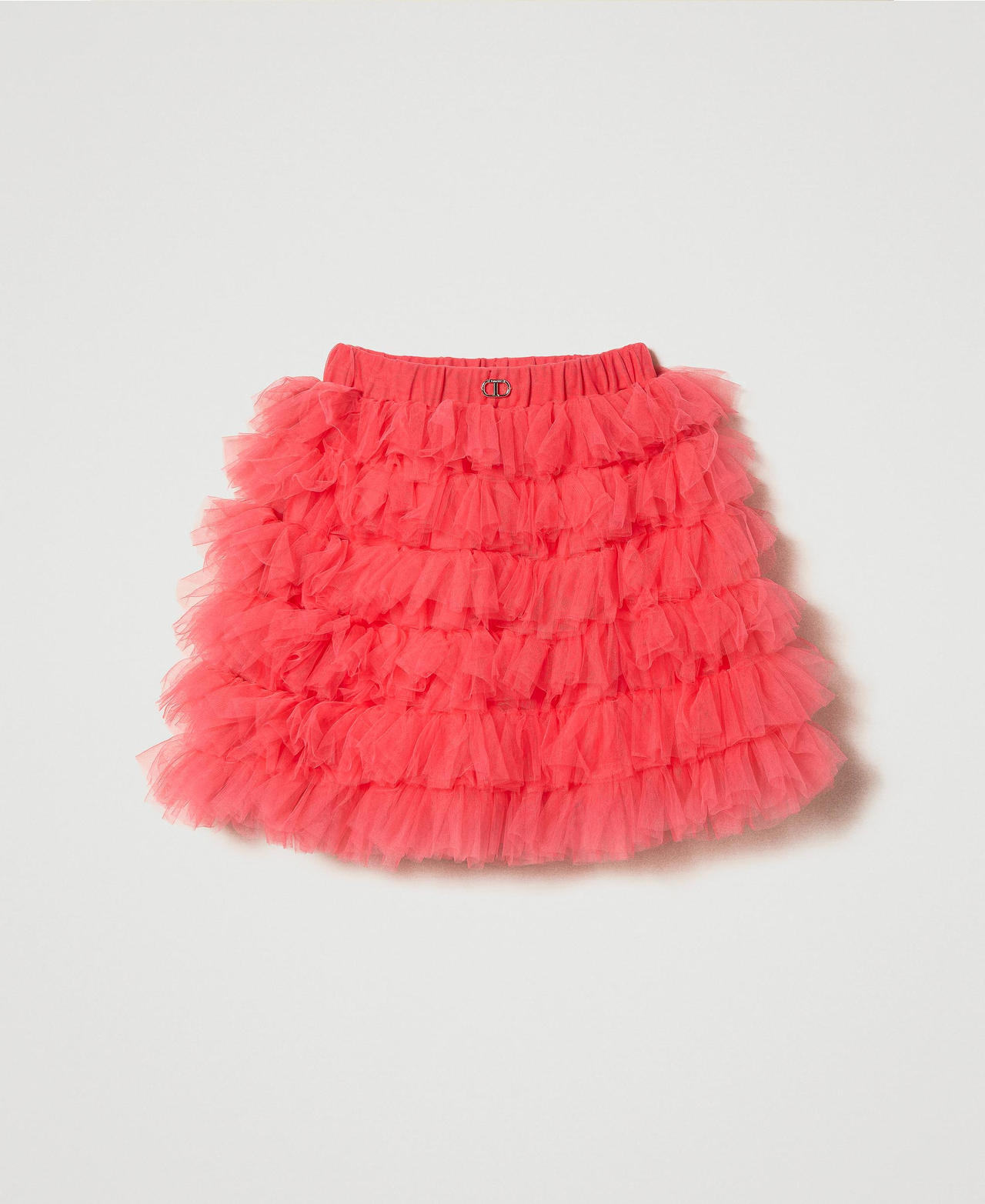 Short flounced tulle skirt