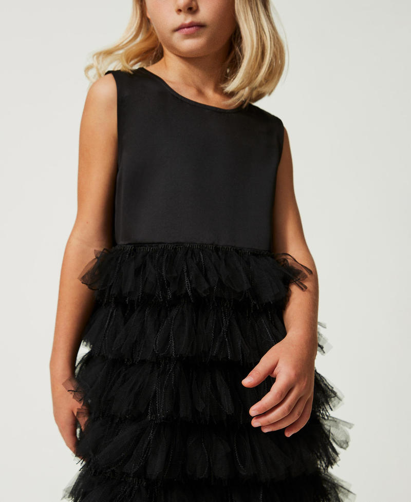 Duchesse and tulle short dress