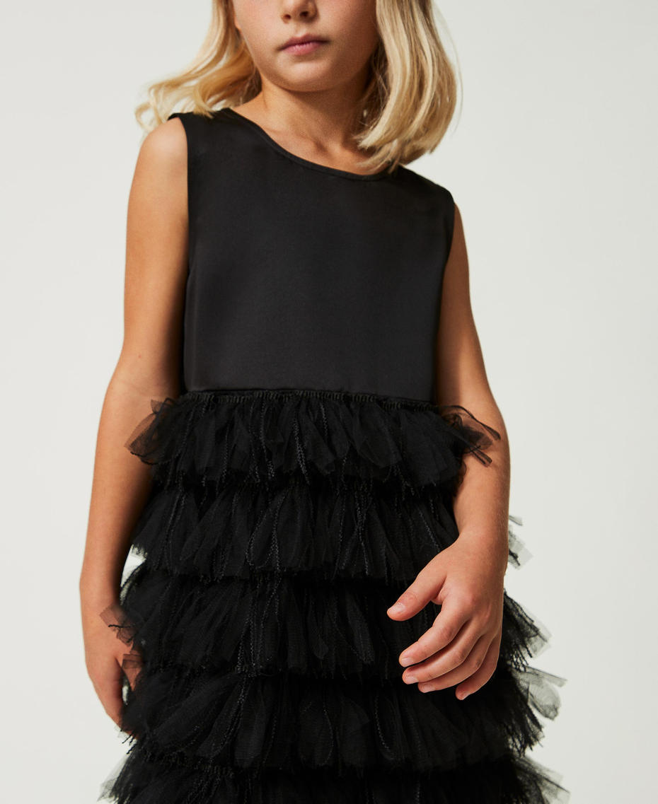 Duchesse and tulle short dress
