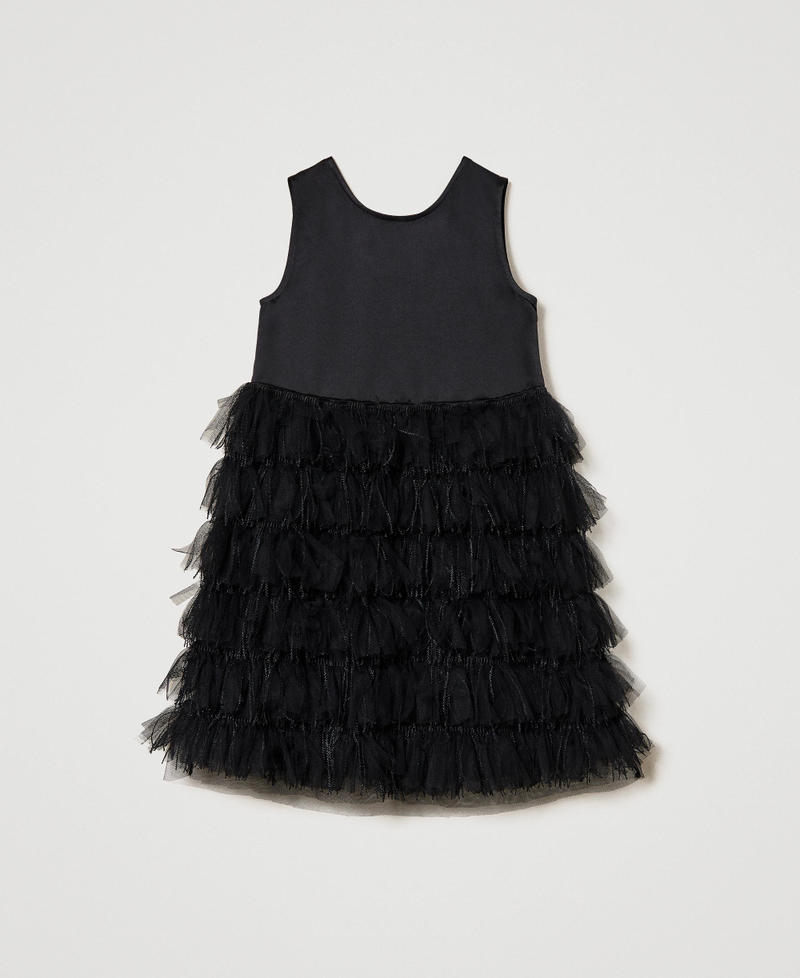 Duchesse and tulle short dress