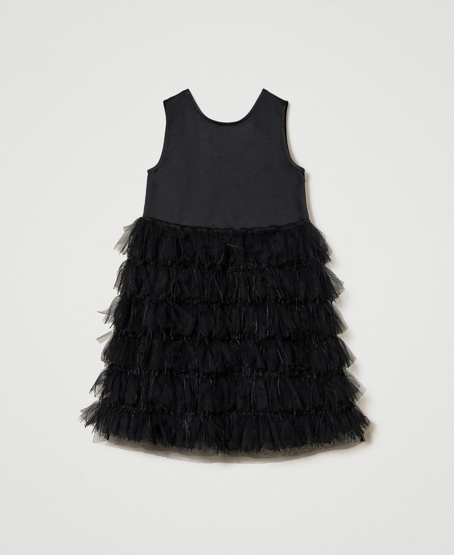 Duchesse and tulle short dress