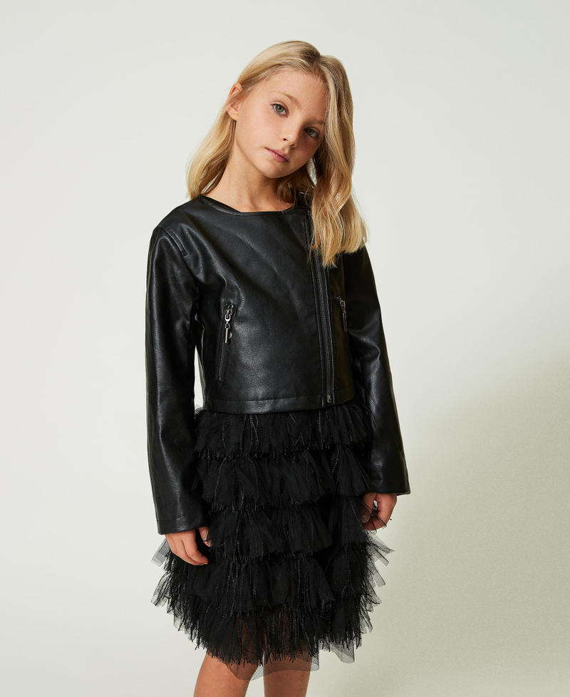 Duchesse and tulle short dress