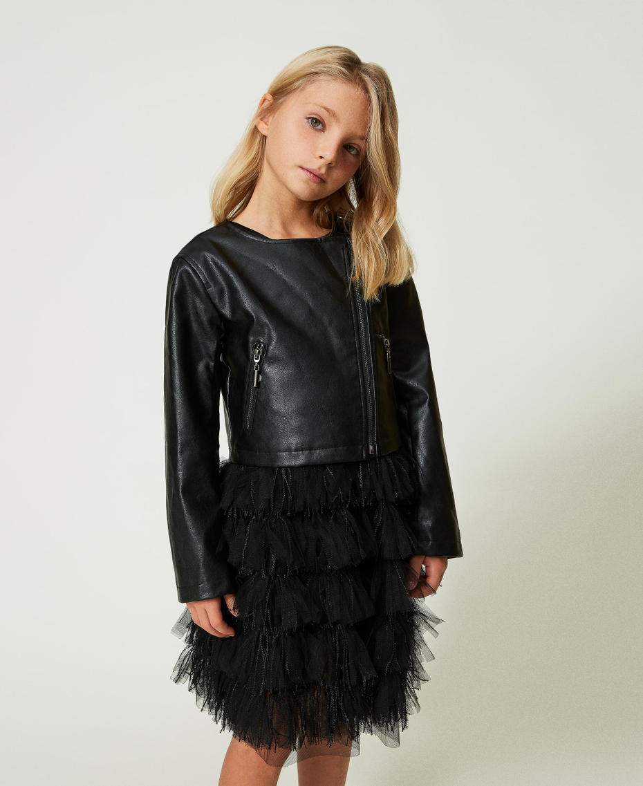 Duchesse and tulle short dress