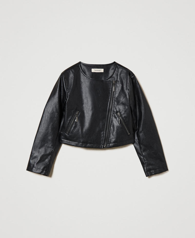 Leather-like jacket