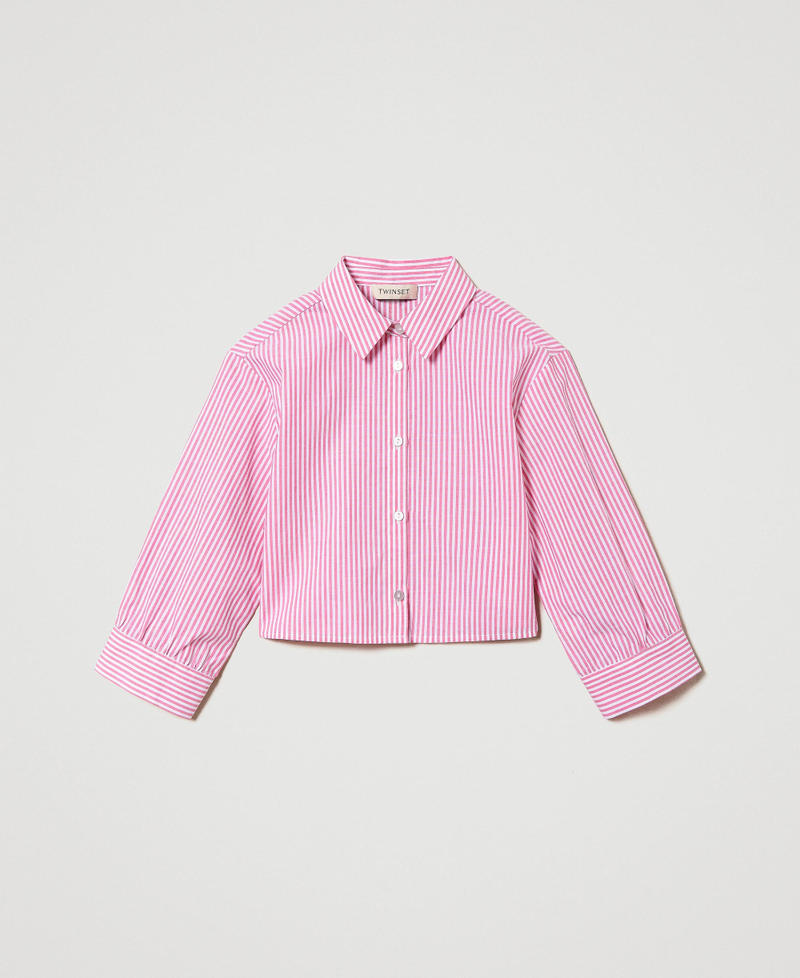 Chemise en popeline rayée