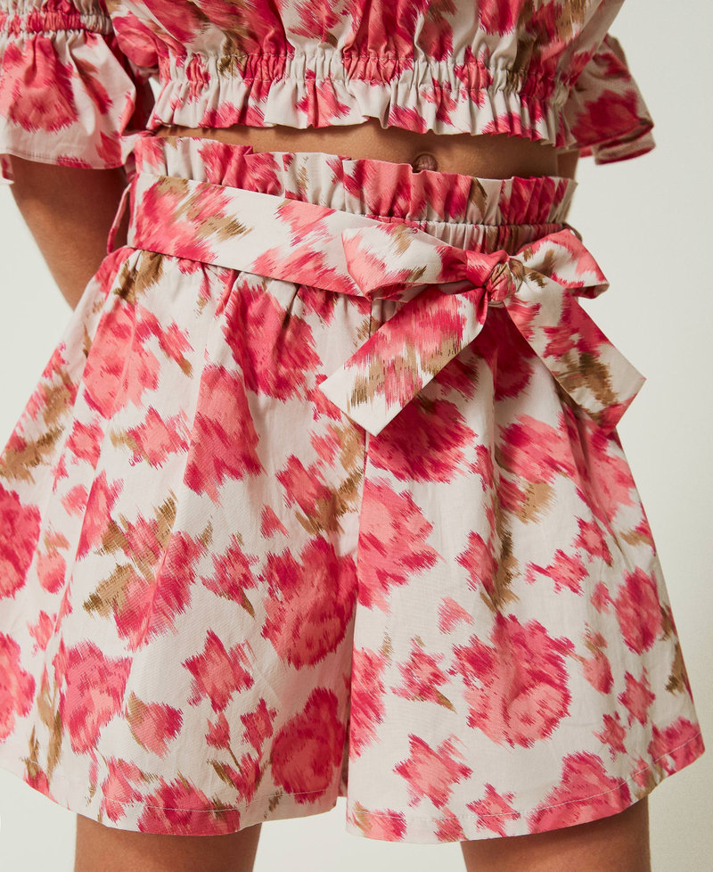 Blouse et short en popeline florale