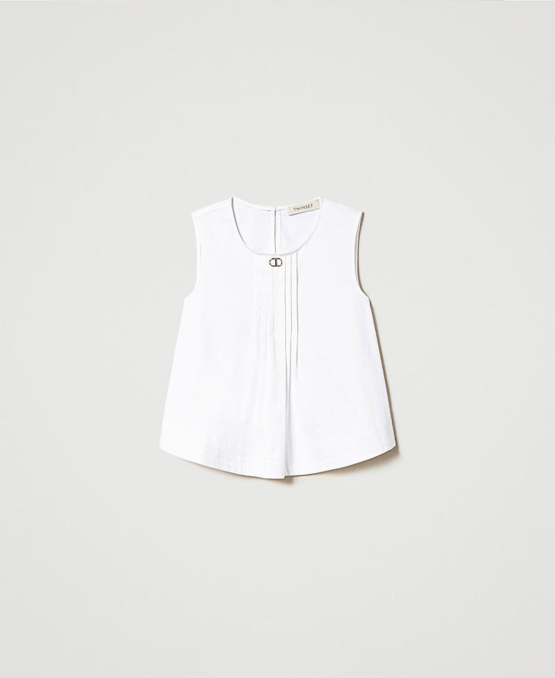Top with front pleats