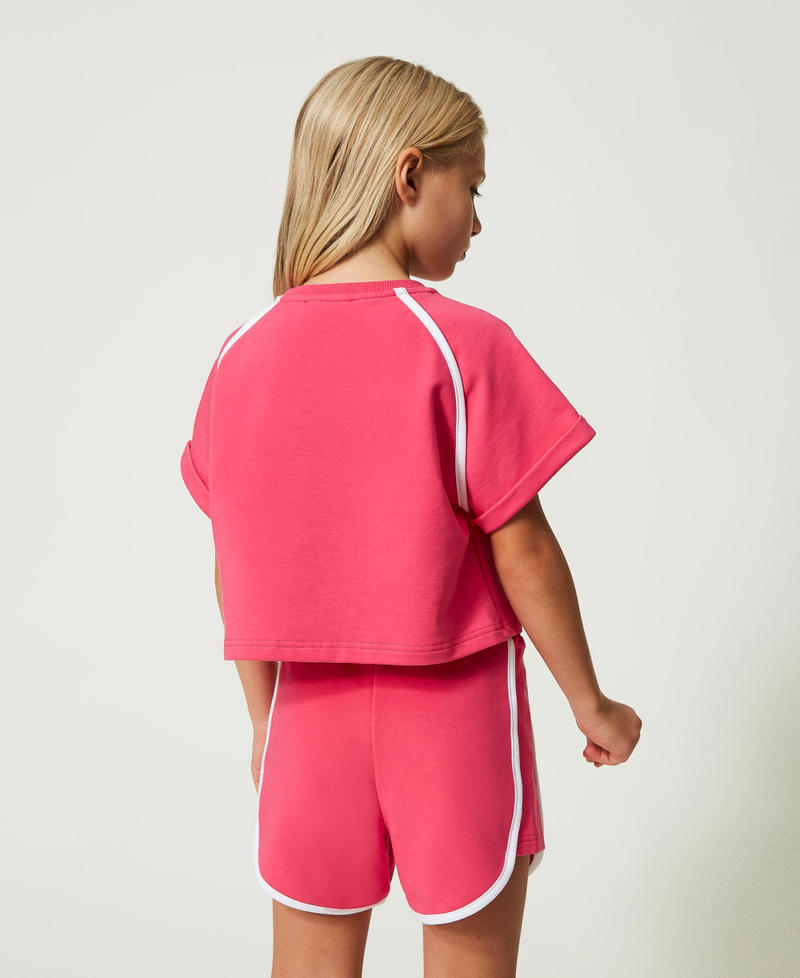Cotton plush T-shirt and shorts
