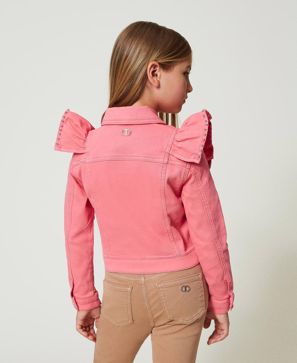 Chaqueta de bull con volantes Rosa "Camelia Rosa" Ni&ntilde;a 241GJ2270_06211_04