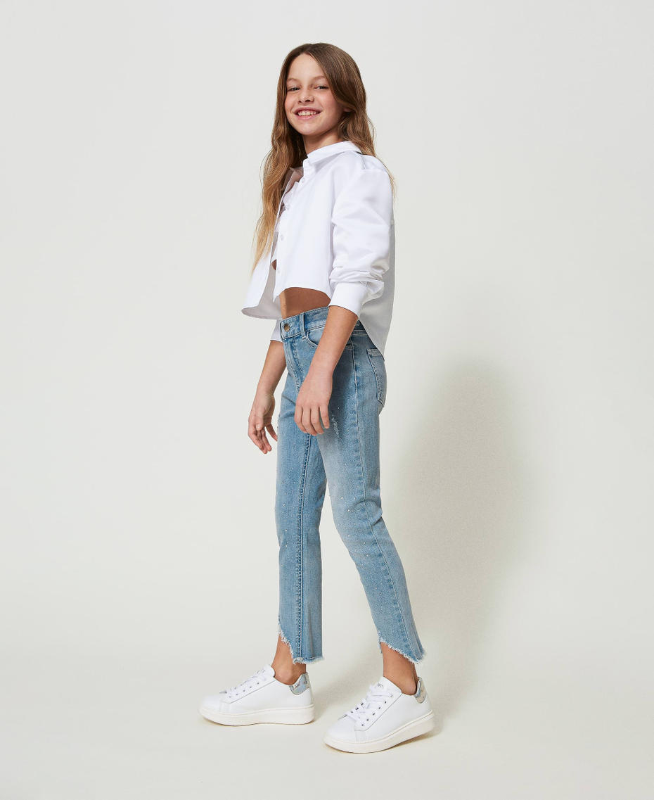 Rhinestone skinny jeans
