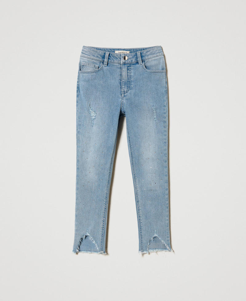Rhinestone skinny jeans
