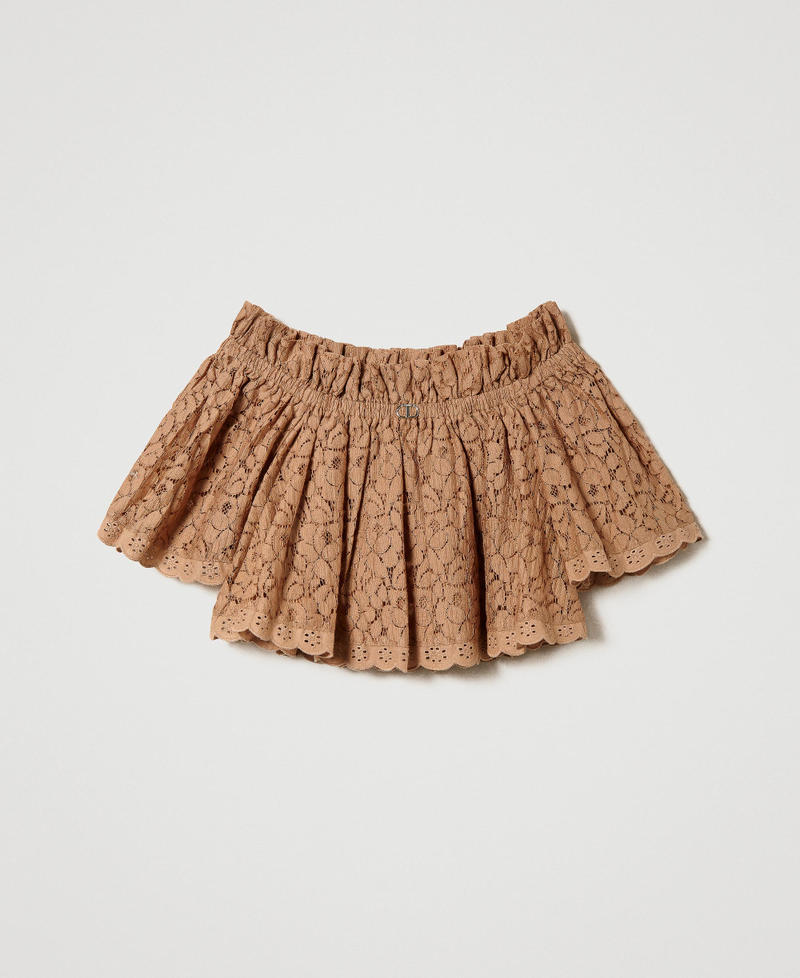 Off-shoulder lace blouse