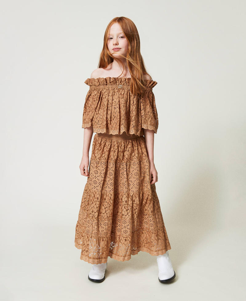 COMME DES GARCONS Broderie anglaise skirt L