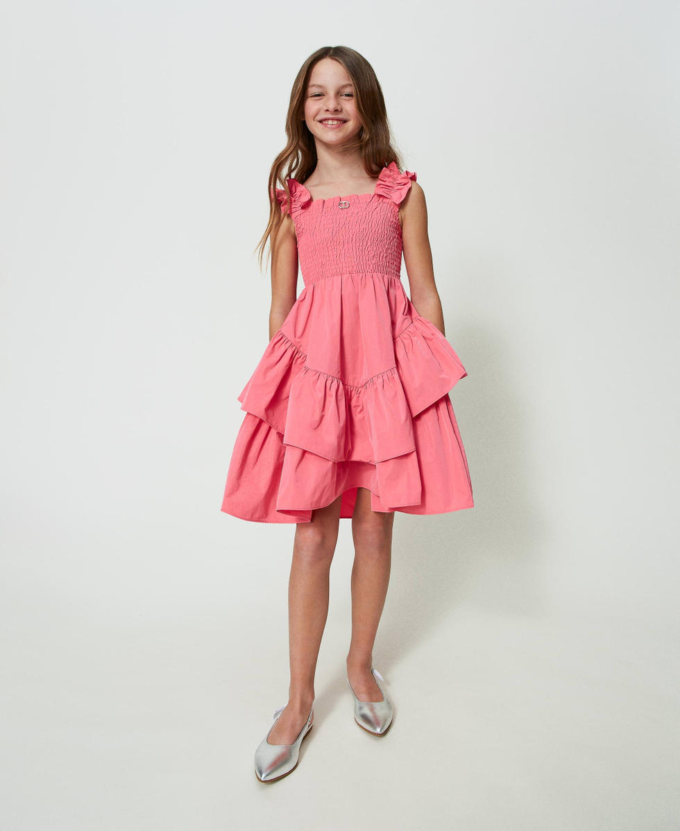 Short taffeta dress