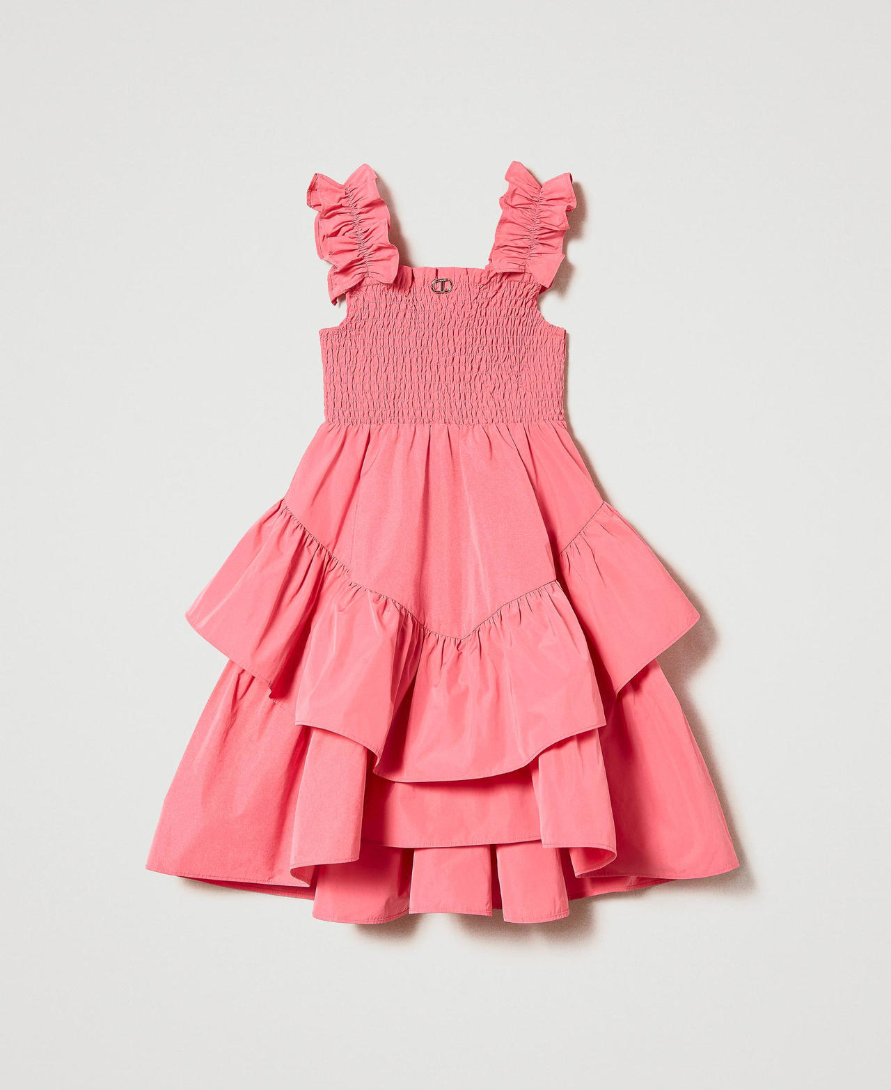 Robe courte en taffetas
