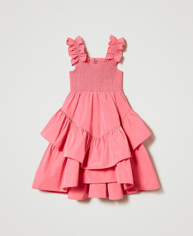 Robe courte en taffetas