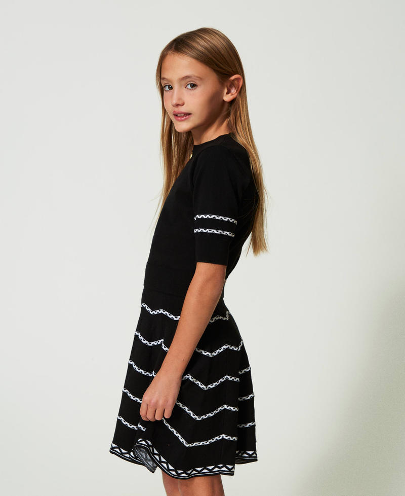 Pull avec motif géométrique