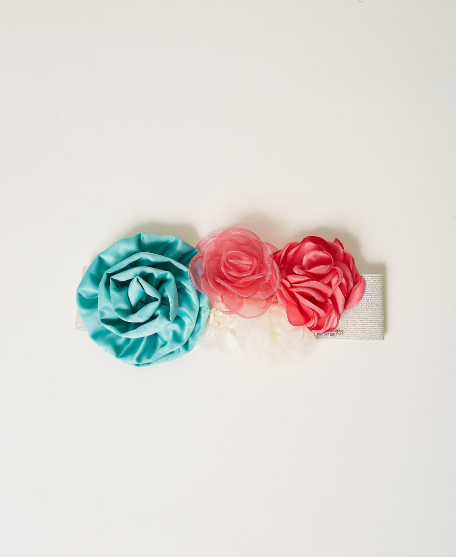 Elasticated belt with flowers
