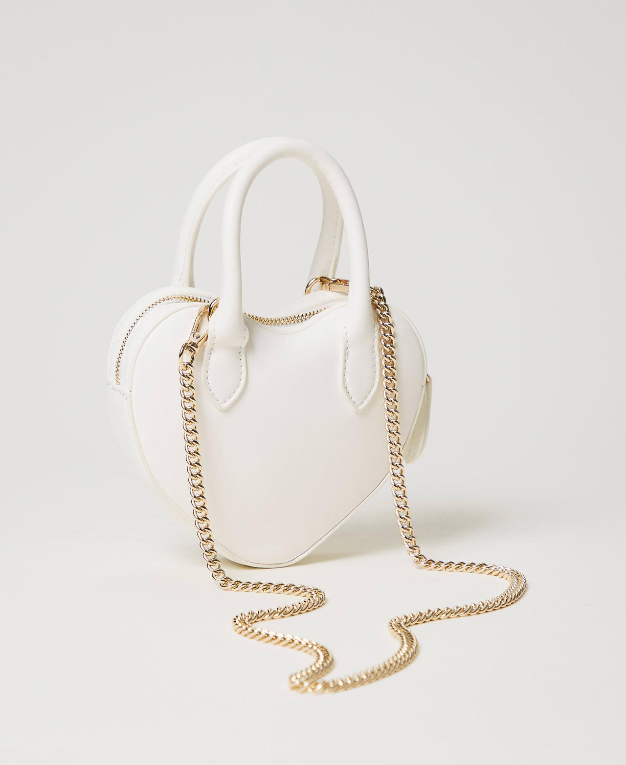 Borsa a tracolla con cuore e logo