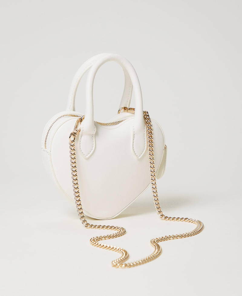 Cross shoulder bag with heart and logo