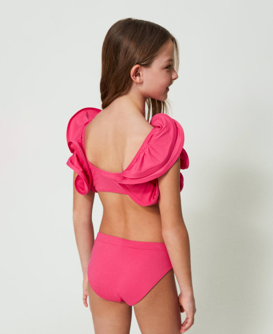 Haut avec double volant et slip