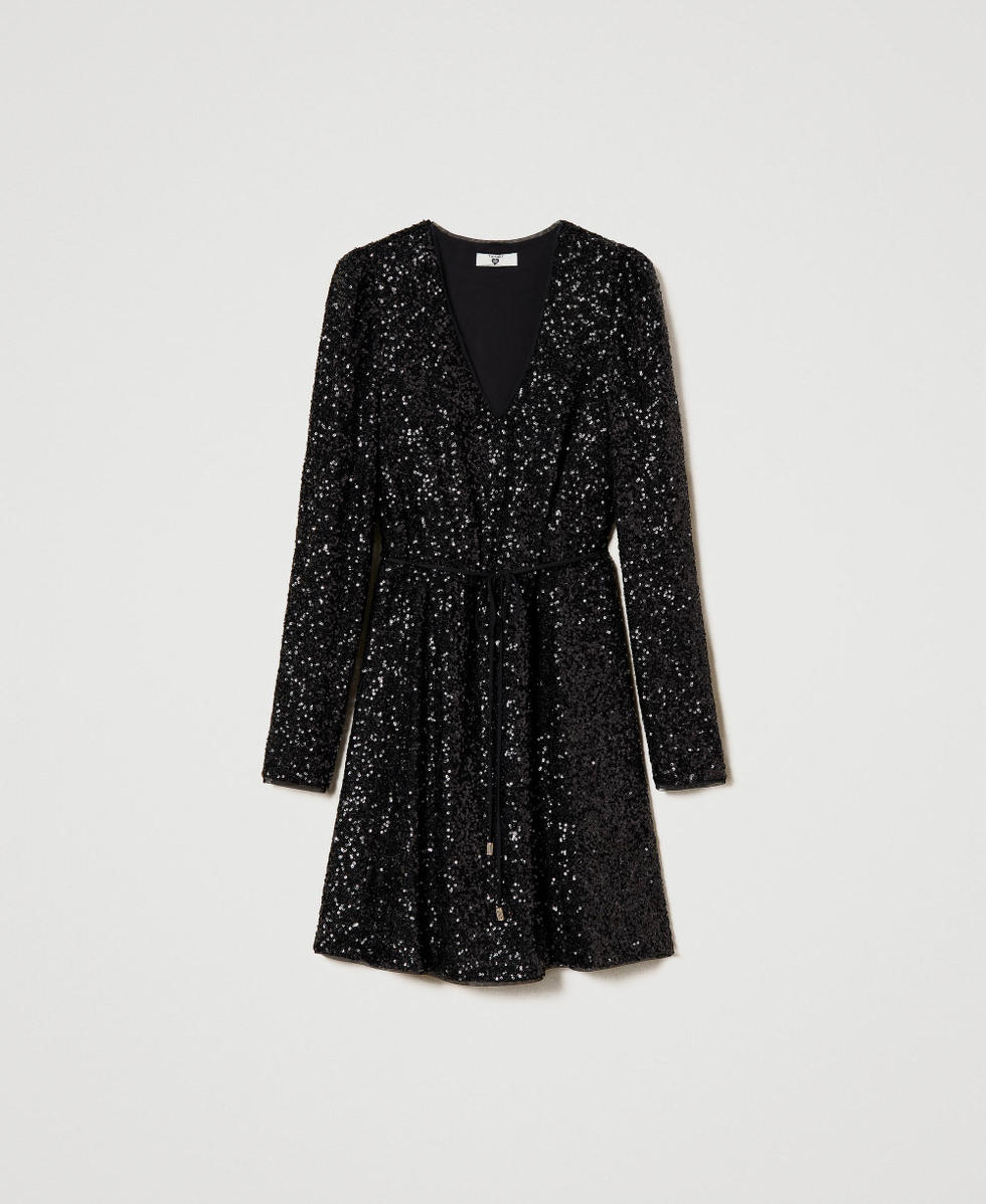 Minikleid mit Alloverpailletten