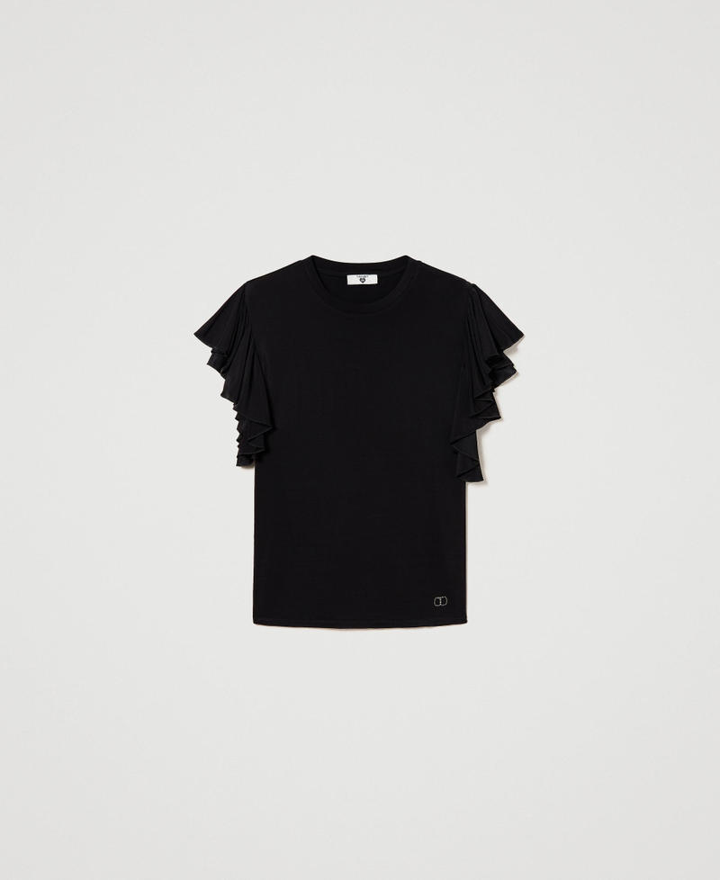 T-shirt with wing sleeves