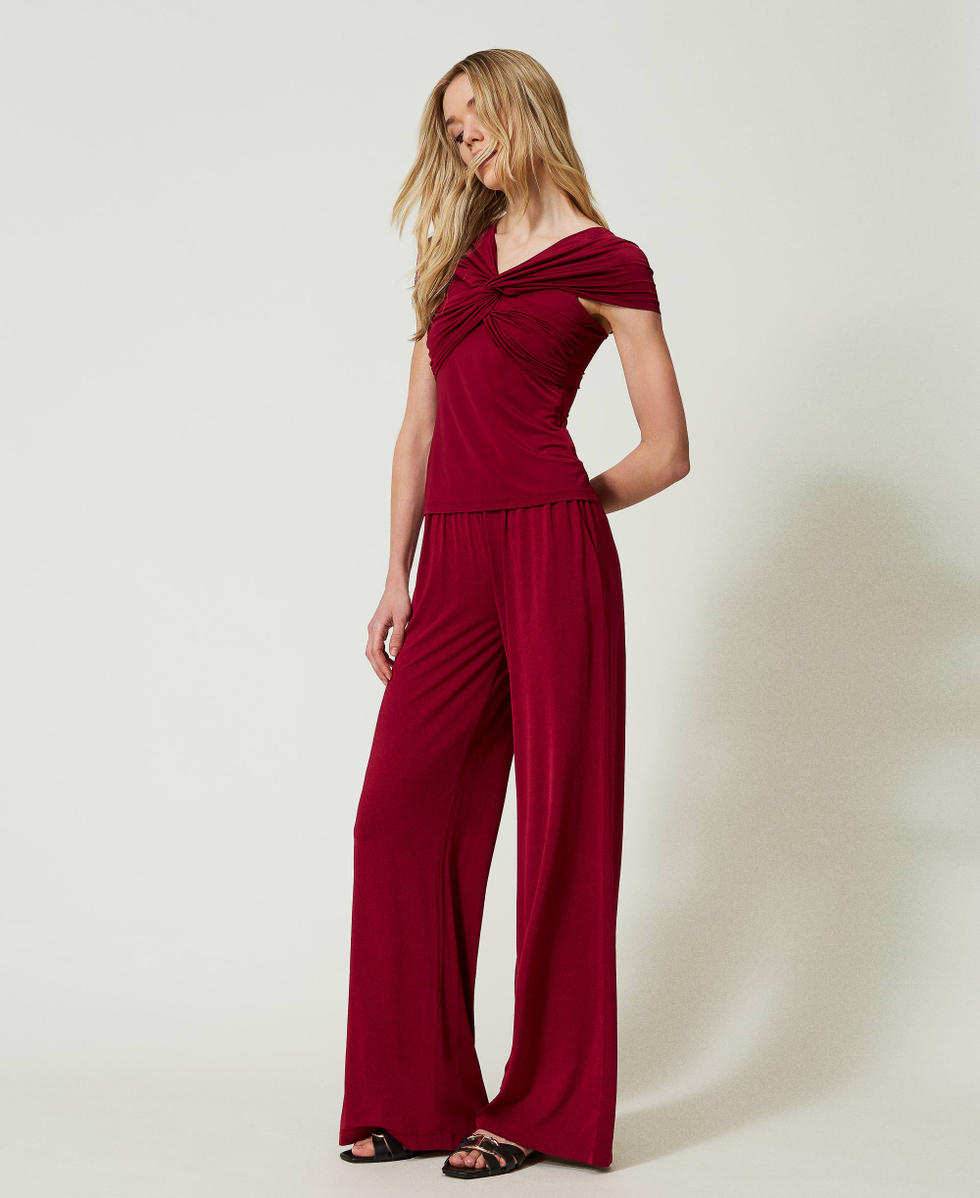 Palazzo trousers with pockets
