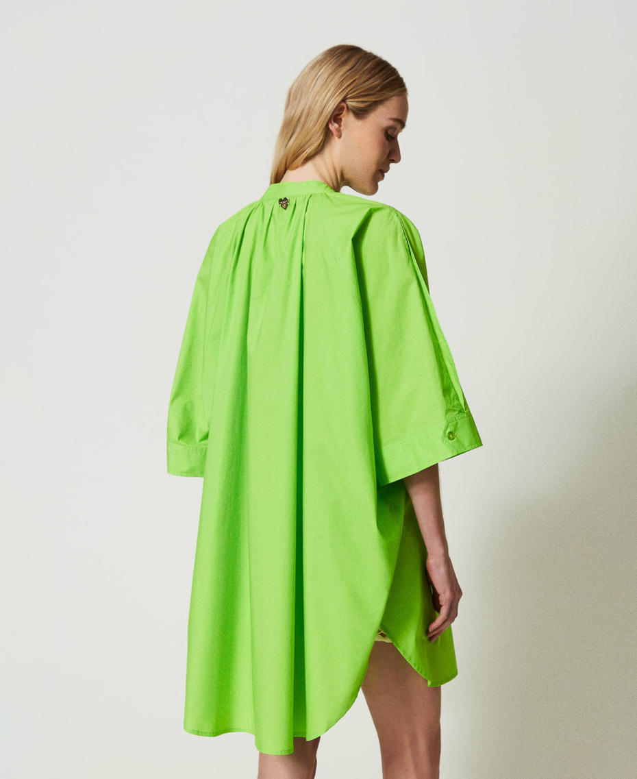 Maxi poplin shirt